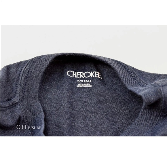 BOYS CHEROKEE PREMIUM MODERN V-NECK SHIRT L 12-14 - Picture 4 of 4